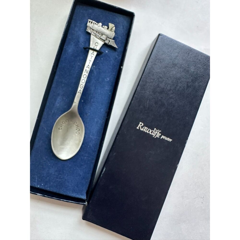 Collector Rawcliffe Pewter Spoon Chattanooga Train